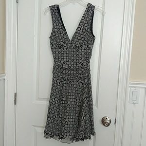 Black and White Patterned Dress